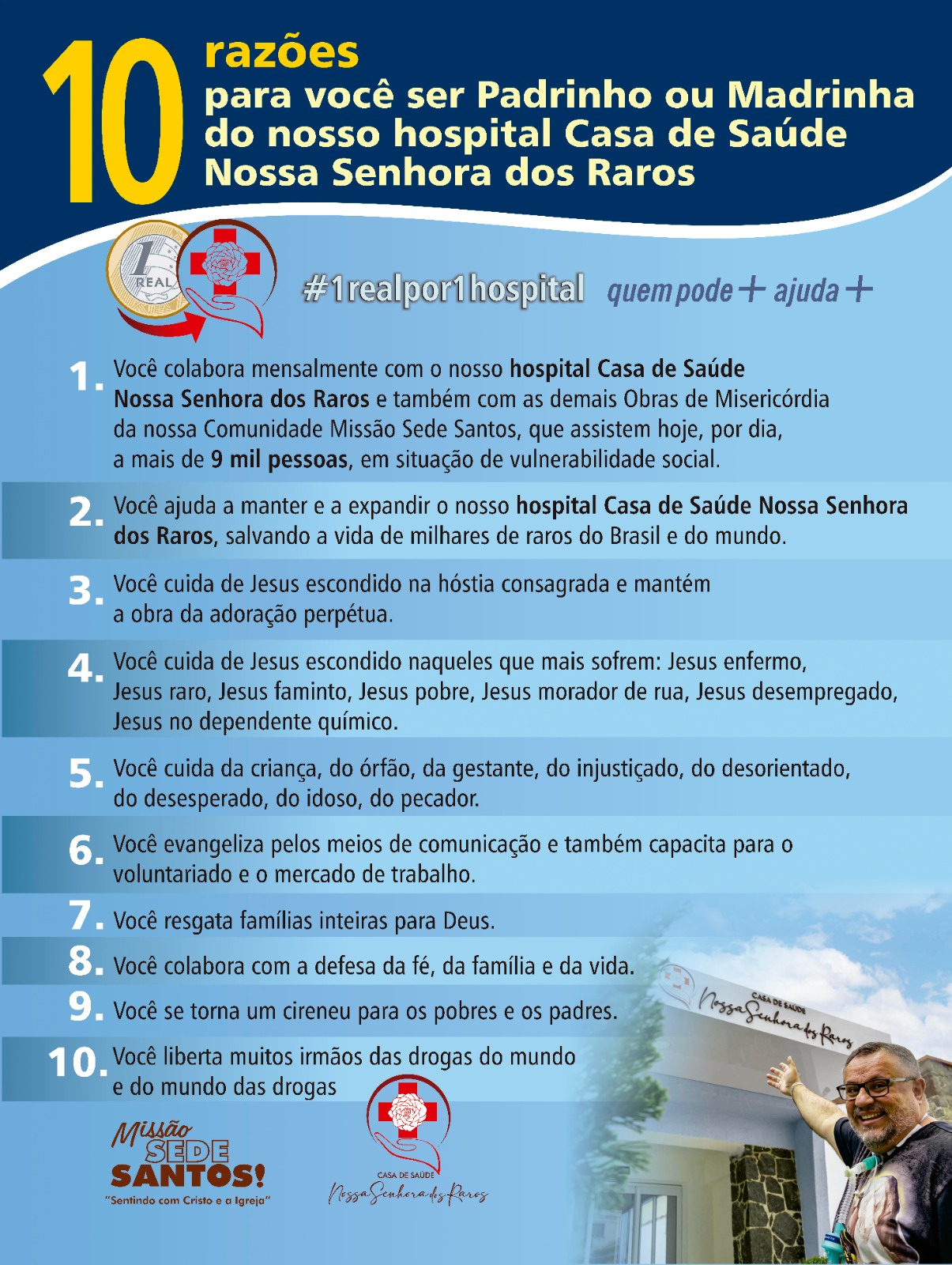 Doação para a Casa de Saúde Nossa Senhora dos Raros